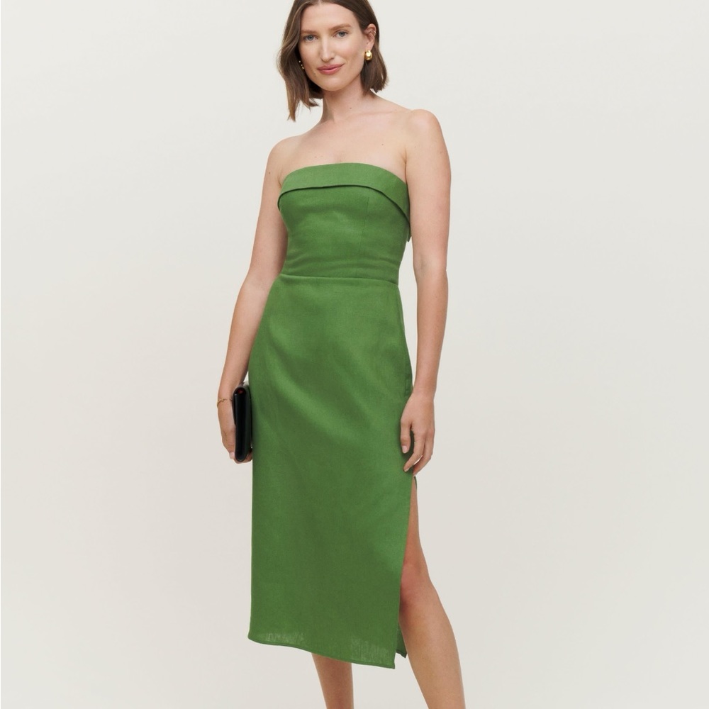 Reformation Marcella linen midi dress